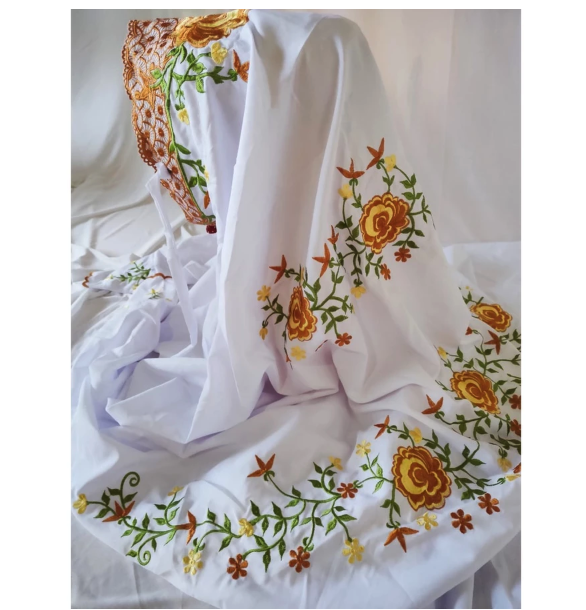  Ani'Ana Mukena Terusan Polino Santri Bordir Bunga Mukenah Lajuran