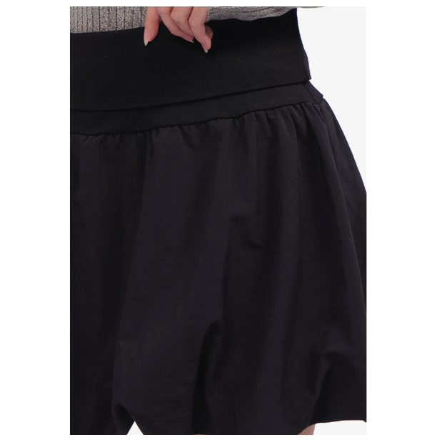 Delamibrands Kharisma Busana COLORBOX Balloon Mini Skirt Black
