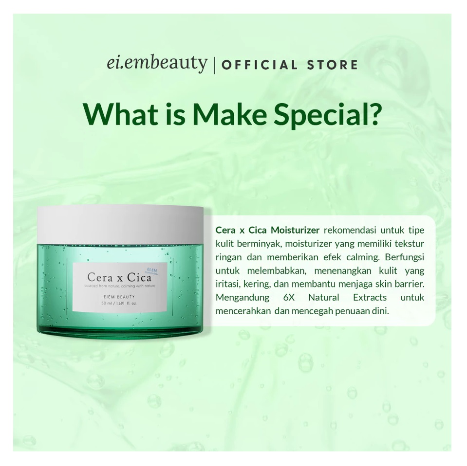 Cantik Alami Sehat EI.EM Beauty Cera x Cica Moisturizer