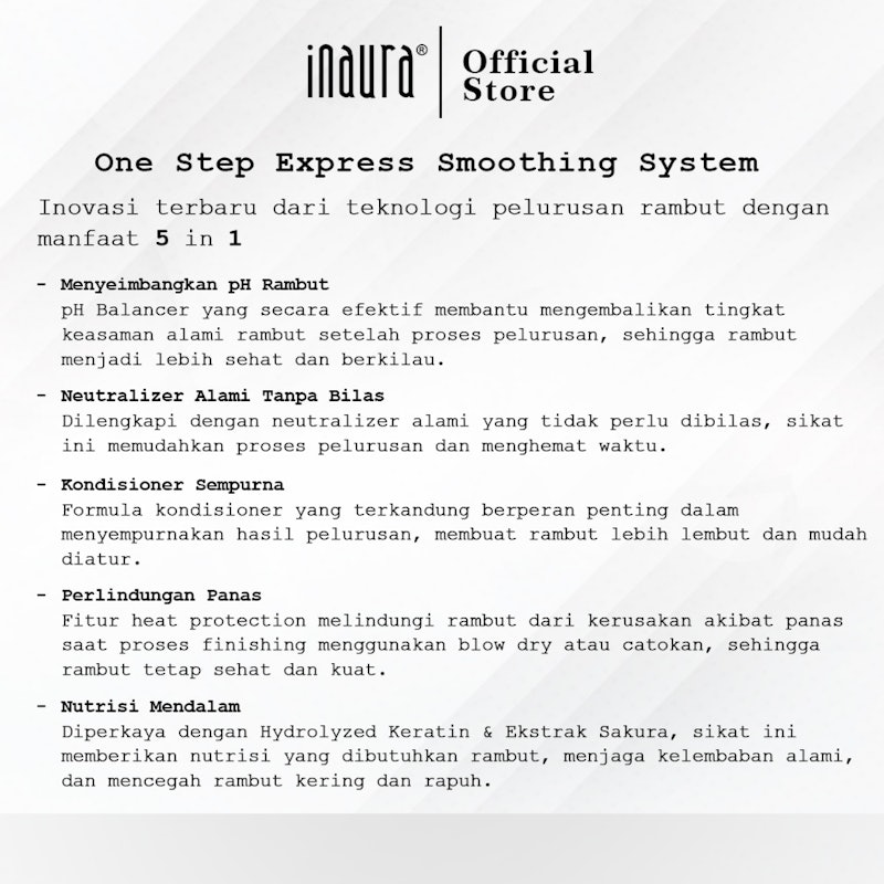 Inaura One Step Express Smoothing System Resistant Hair 4