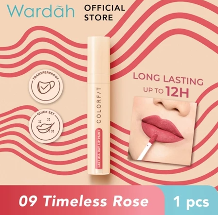 Paragon Technology and Innovation Wardah Colorfit Last All Day Lip Paint 09 Timeless Rose