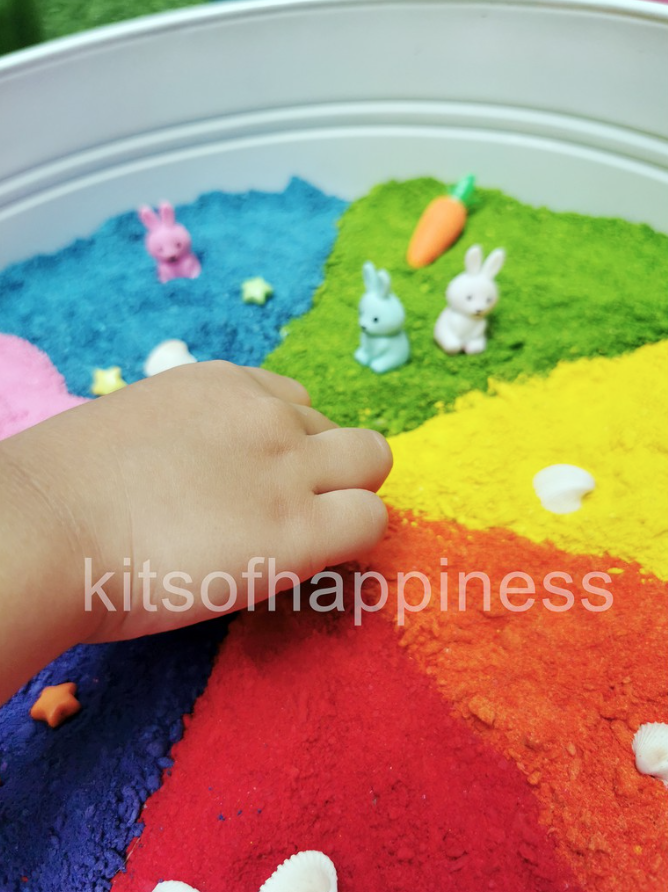 Kits of Happiness Edible Colored Sand Rainbow