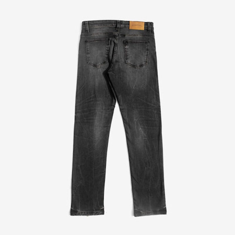 Eisee Slim x Comfort Fit Ripped Denim: Smoky Ash Grey 4