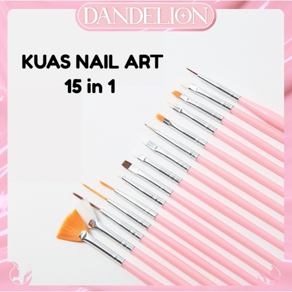  DND Kuas Nail Art 15 in 1