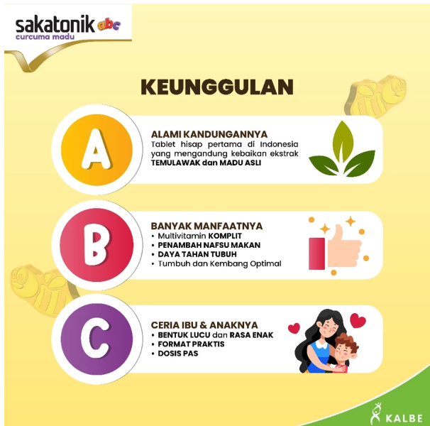 Kalbe Farma Sakatonik ABC Curcuma Madu