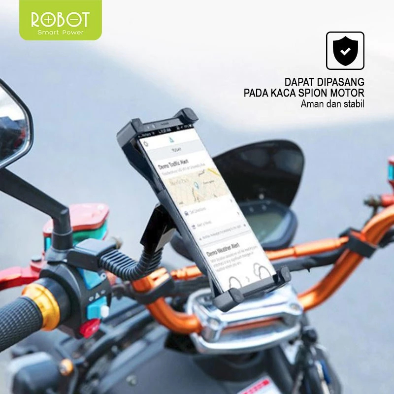 Robot Indonesia ROBOT Phone Stand Car/Motor Holder RT-MH02