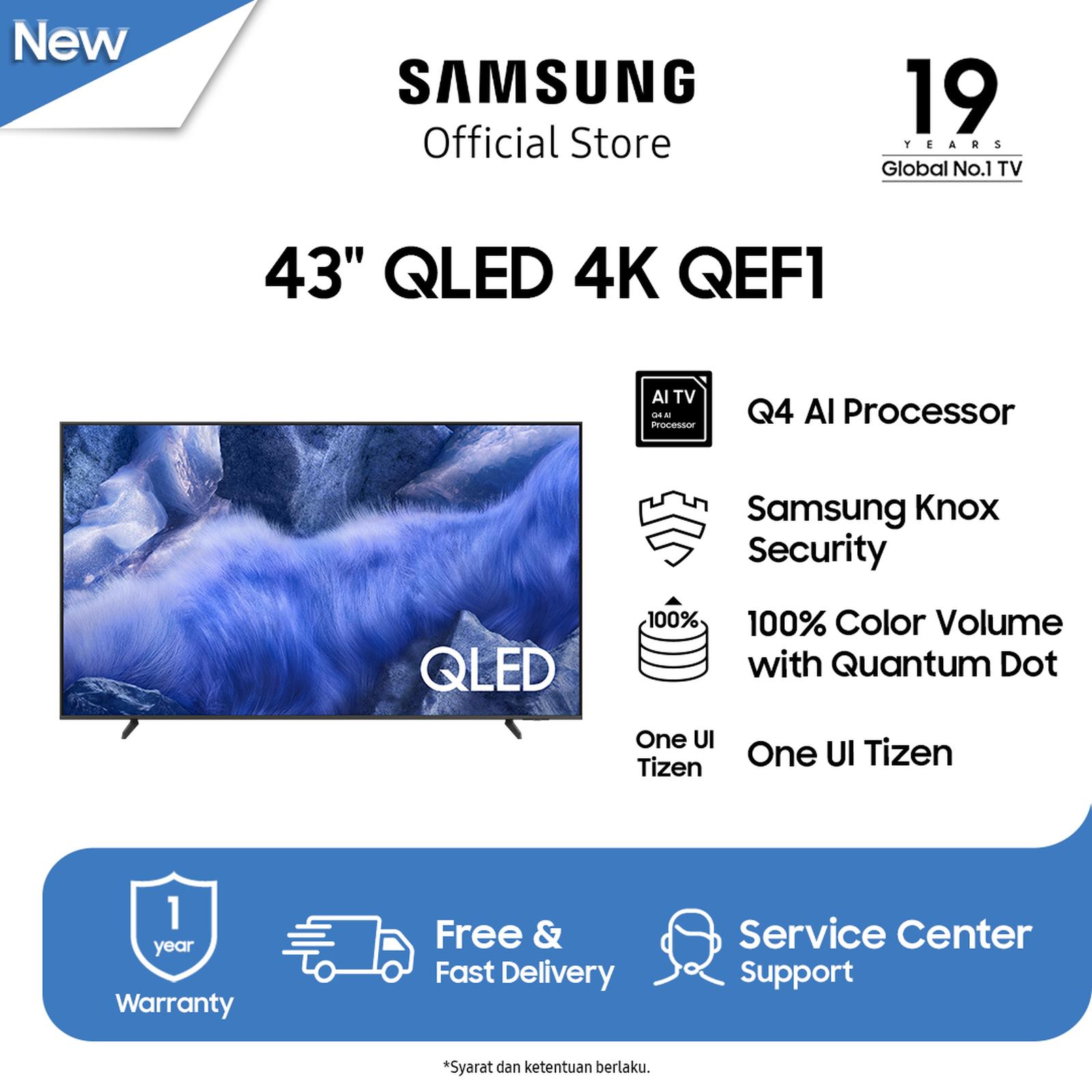 Samsung 43" QLED 4K Vision AI Smart TV (2025) QA43QEF1AKXXD