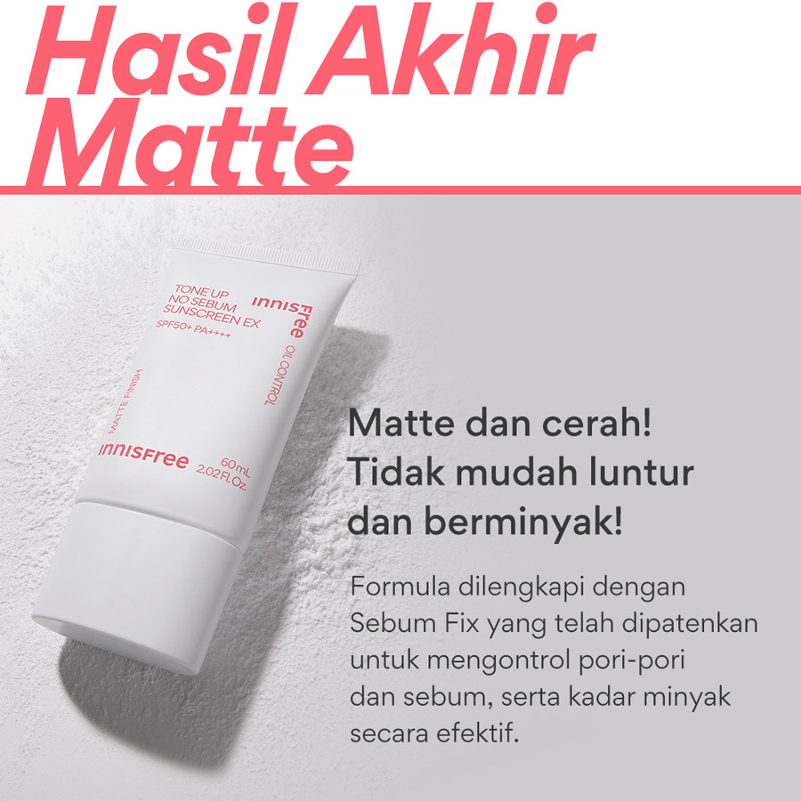 AmorePacific Innisfree Tone Up No Sebum Sunscreen EX SPF50+ PA++++