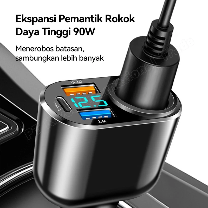 Kivee International Trade Kivee Car Charger Fast Charging 66W 4-in-1 KV-UT96