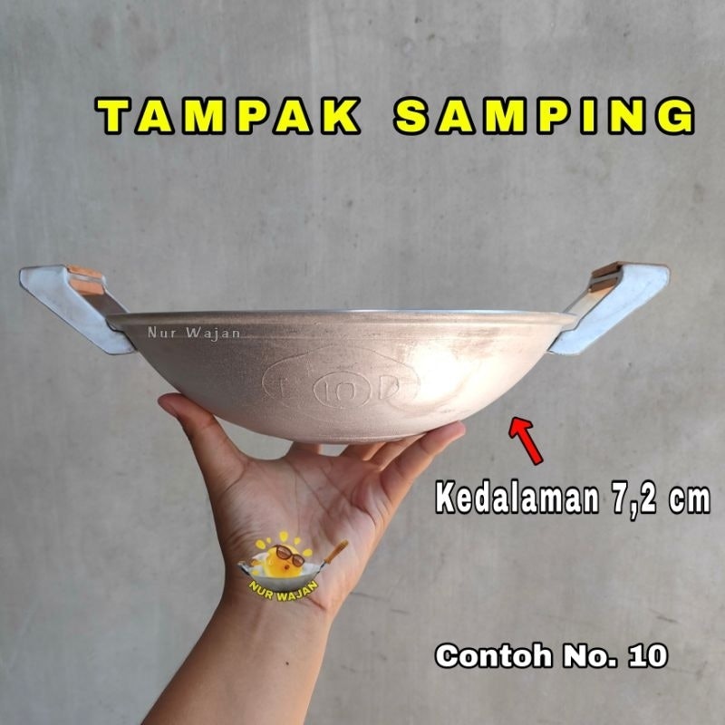 ED Nasional Wajan Ceper Telinga Kayu Nomor 12 3
