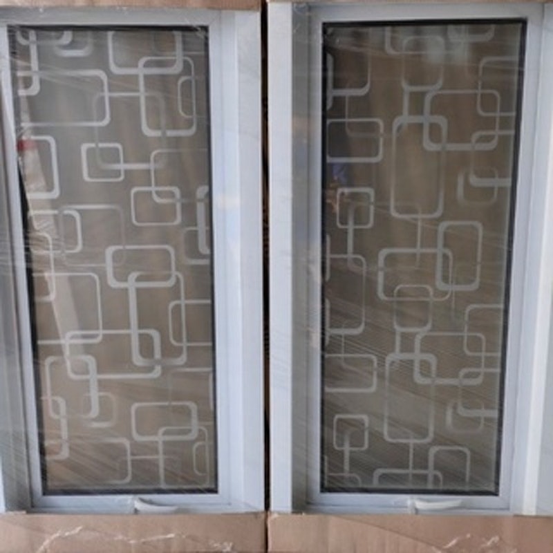 Jendela Aluminium Jungkit Motif Kaca Es Crystal 5