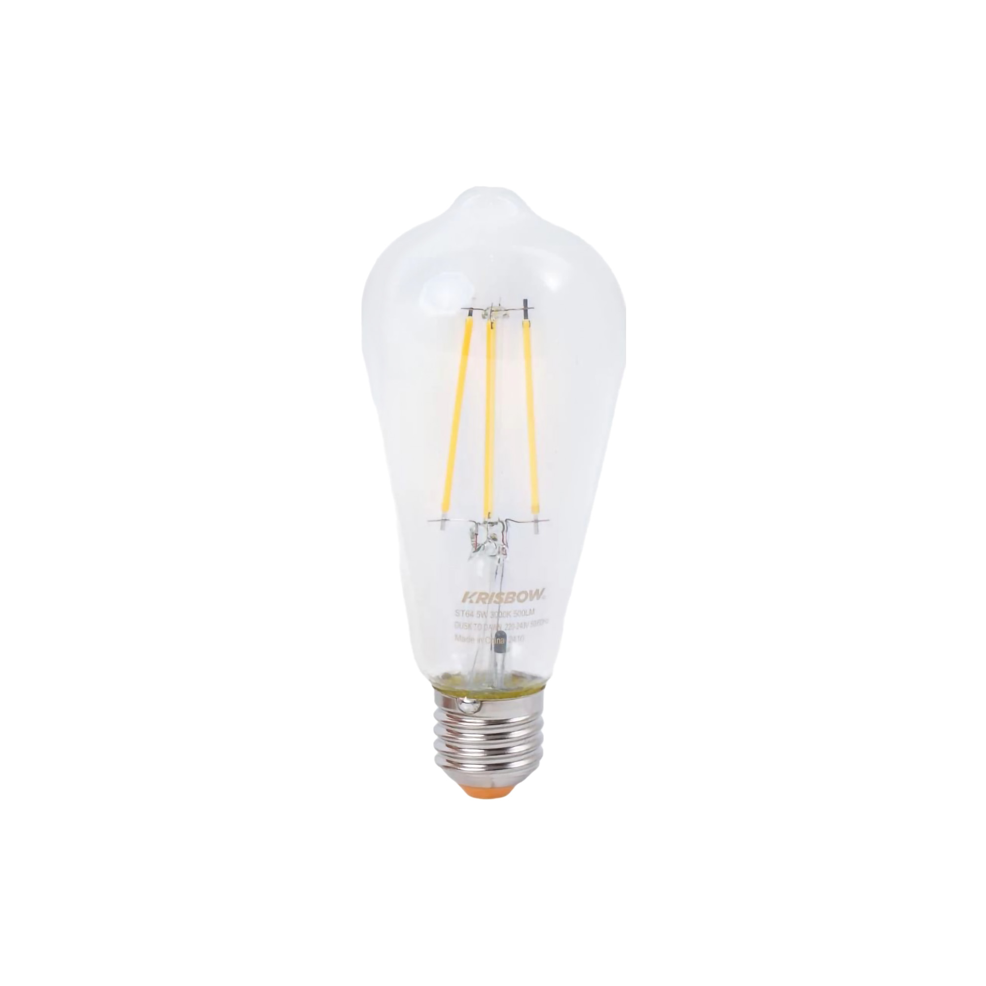 Krisbow® ｜ Bohlam LED Filamen 5 watt dengan Sensor Warm White ｜ ST64