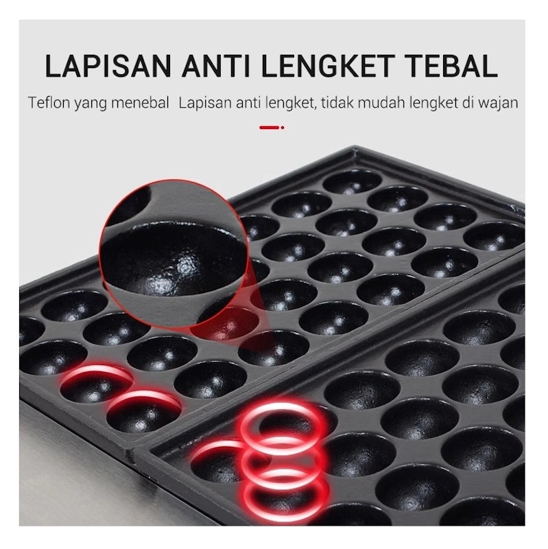 LENODI Mesin Kompor Takoyaki Listrik 3