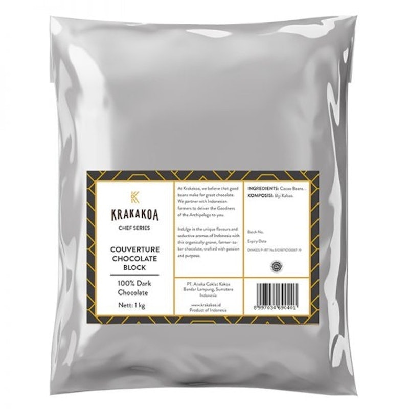 100% Dark Chocolate Couverture 1