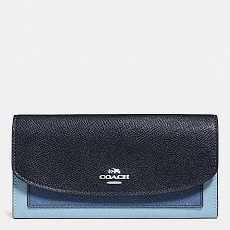 Slim Envelope Long Wallet In Geometric Colorblock 4