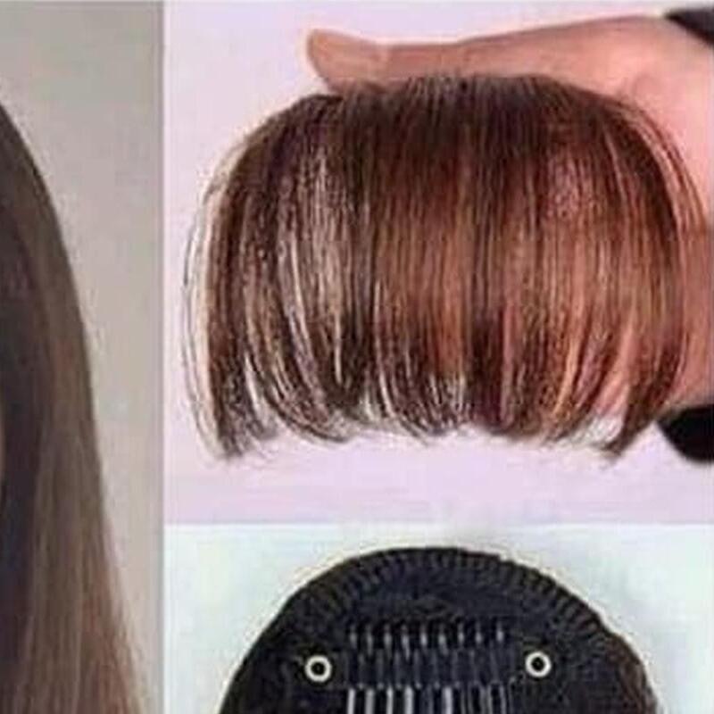 Kimiko Hair Clip Poni Tipis Korea Dark Brown Cambang 3