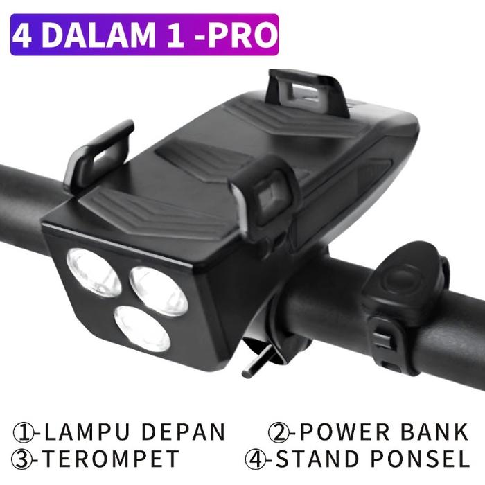 YOWXII Lampu Depan Sepeda LED 4