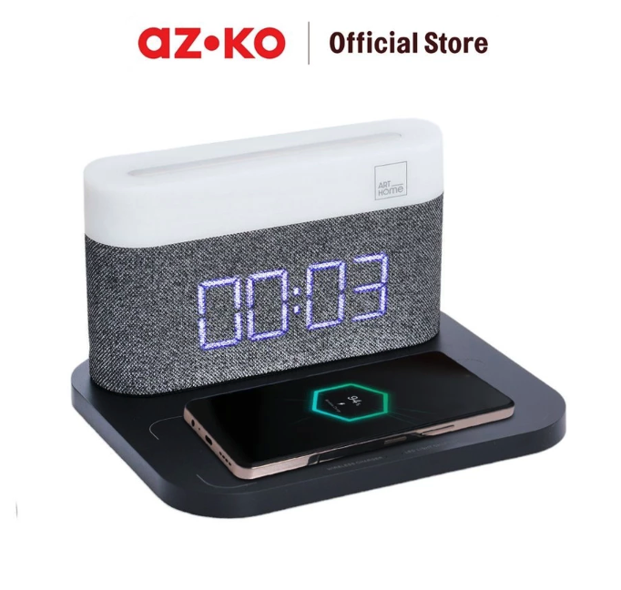 AZKO Arthome Jam Digital Dengan Wireless Charger