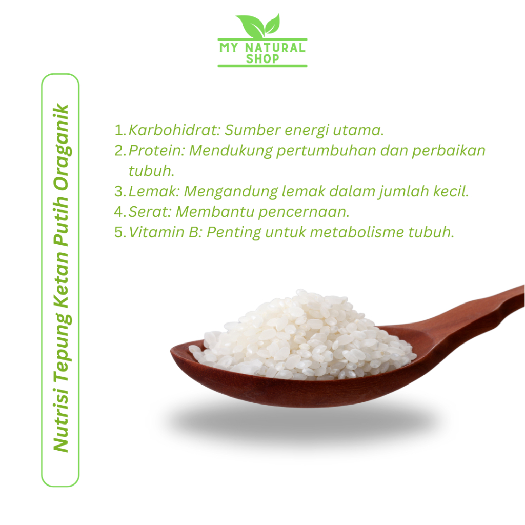 My Natural Shop Tepung Ketan Putih Organik 3