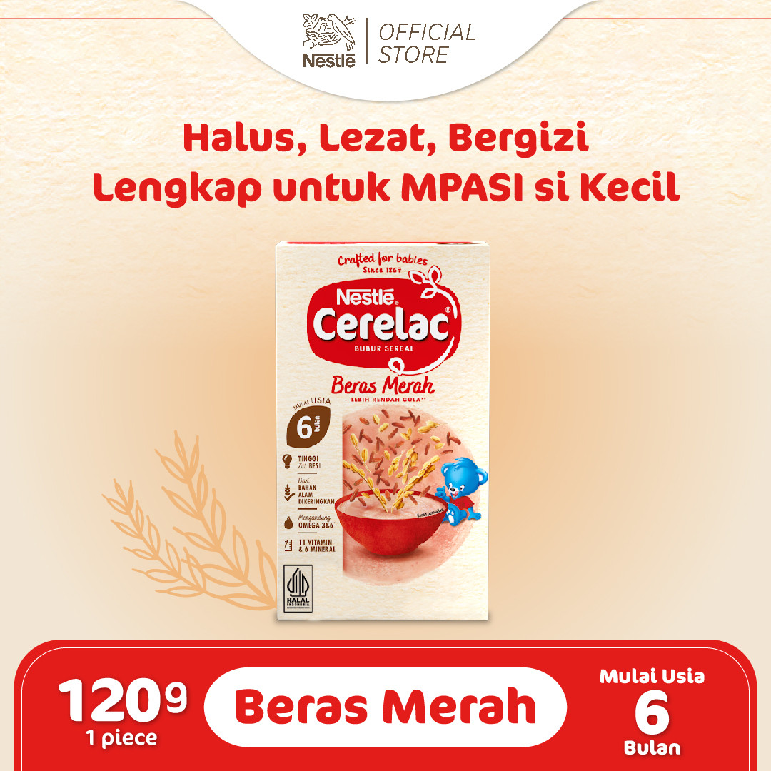 Cerelac Bubur Sereal Beras Merah 4
