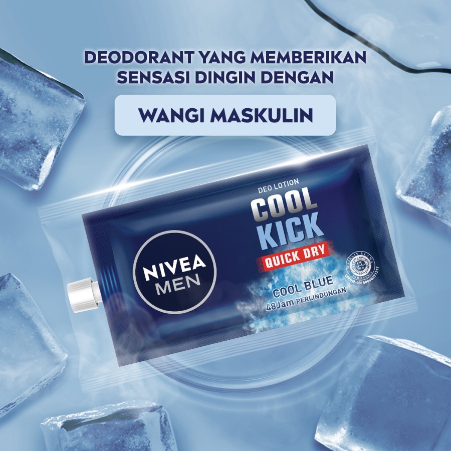 Beiersdorf Indonesia NIVEA MEN Deo Lotion Cool Kick Quick Dry Cool Blue