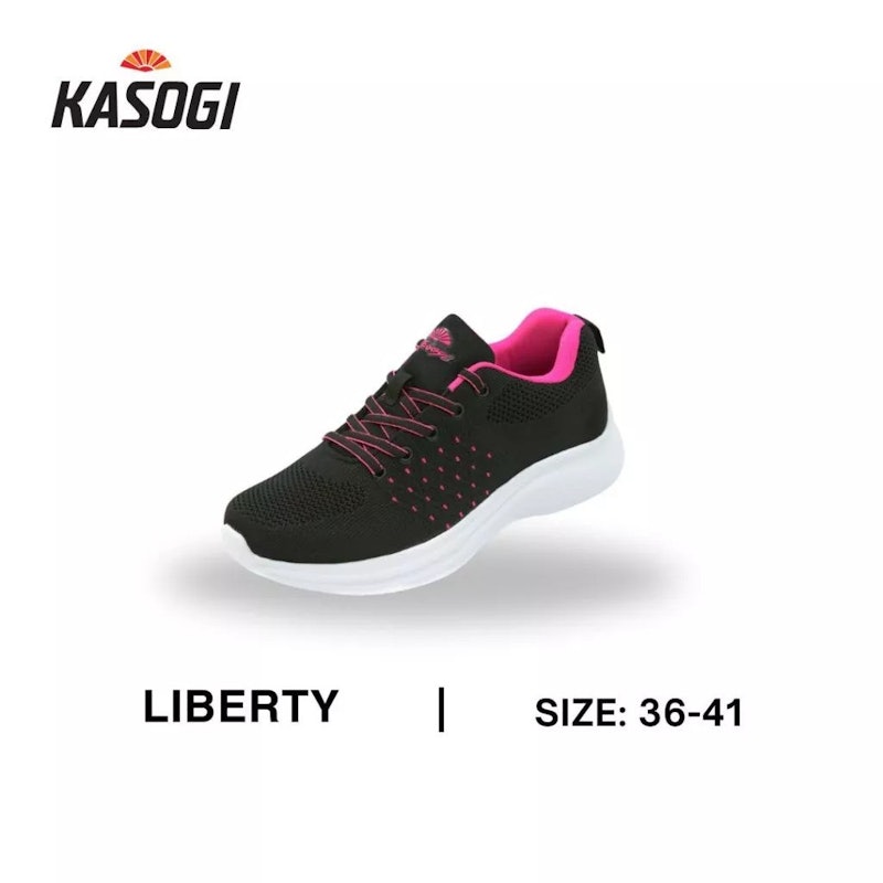 Kasogi Sepatu Liberty Hitam Fushia 3