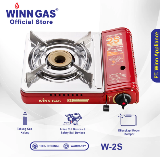 Winn Appliance Portable Gas Stove Double Safety W-2S