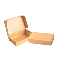 Lunch Box Paper Kraft Coklat Laminasi