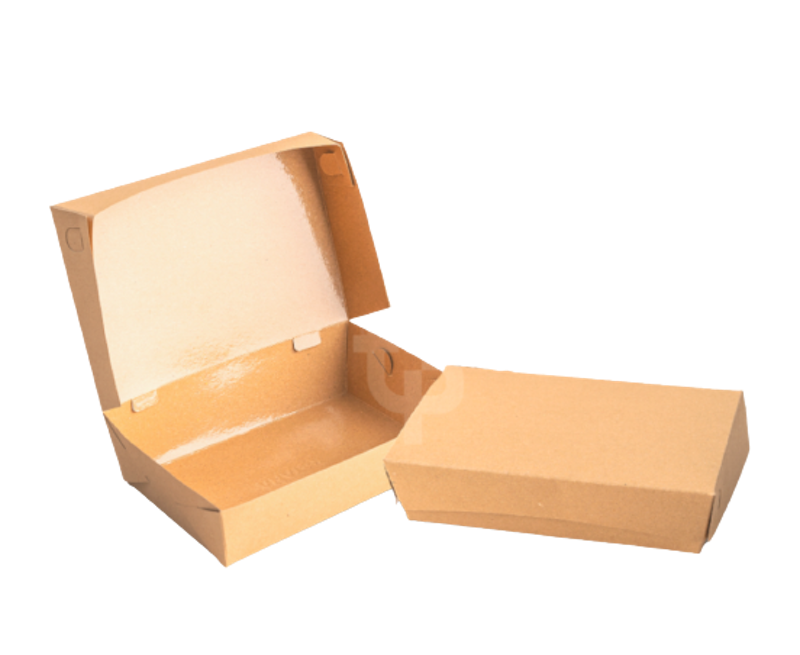 Lunch Box Paper Kraft Coklat Laminasi 1