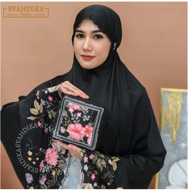  Syahdika Mukena Dewasa Silk Premium 2in1 Balqis Series Free Sejadah