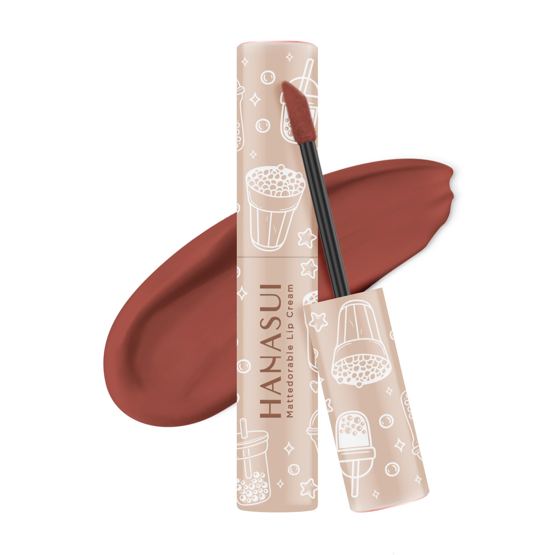 6 Rekomendasi Lip Cream Hanasui Boba Terbaik  4
