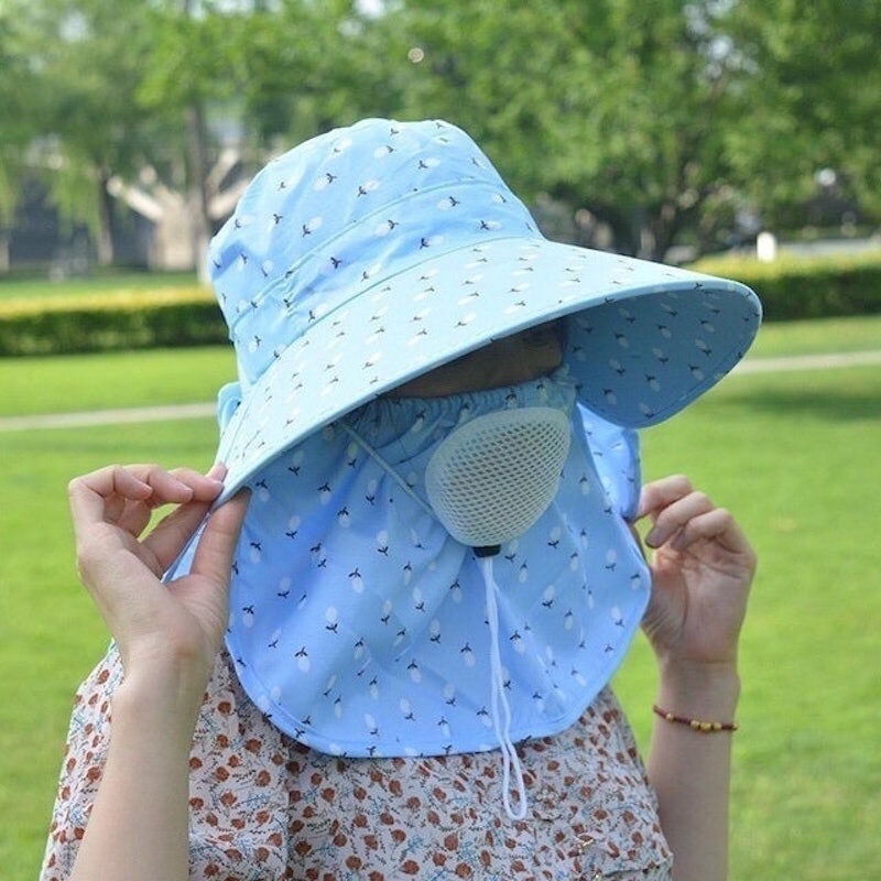 Topi Visor Lipat Wanita Anti UV Lebar 2