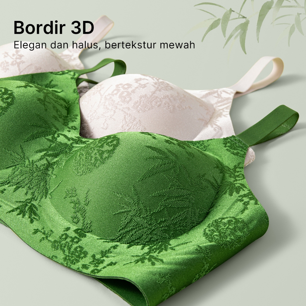 Green Fashion Group Greney Bra Set Bordir Jacquard Gaya Oriental