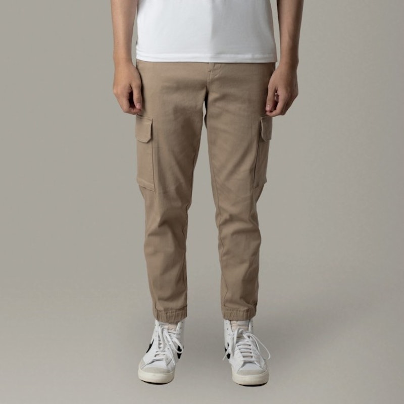 Benhill Celana Cargo Jogger 'BAIM WONG' Cream 5