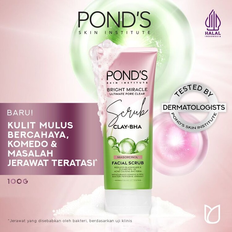 Pond's Bright Miracle Ultimate Pore Clear Facial Scrub 2