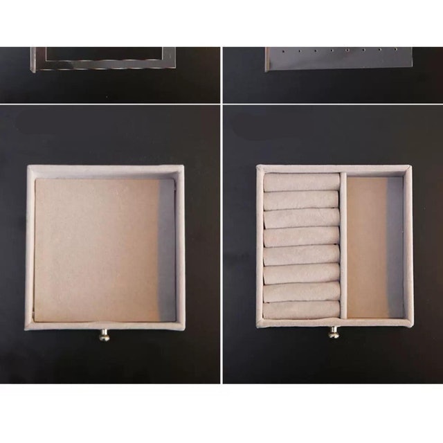  Rak Anting Aksesoris Wanita Acrylic Anti Debu