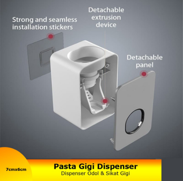 Fantasy Bath Fashion Crystal Toothpaste Dispenser