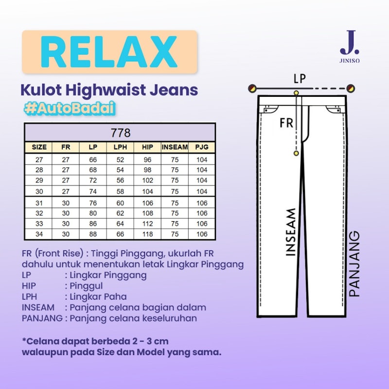 Jiniso RELAX Kulot Highwaist Jeans 3