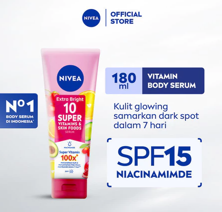 Beiersdorf Indonesia NIVEA Extra Bright 10 Super Vitamins & Skin Foods