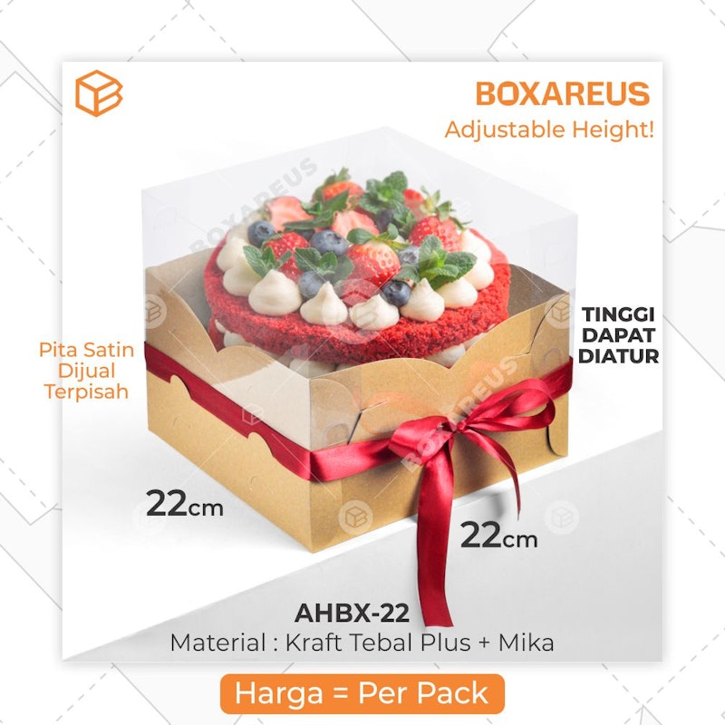 Adjustable Height Cake Box 2