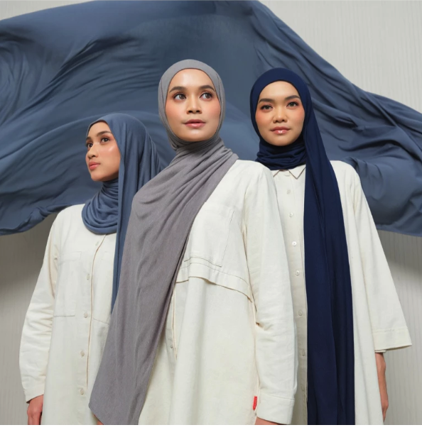 Bersama DAUKY Mulya DAUKY Hijab Instan Pashmina Jersey 