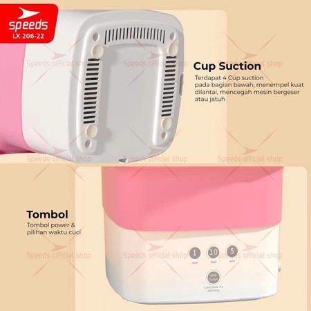 Speeds Indonesia Speeds Mesin Cuci Portabel Mini  LX 206-22