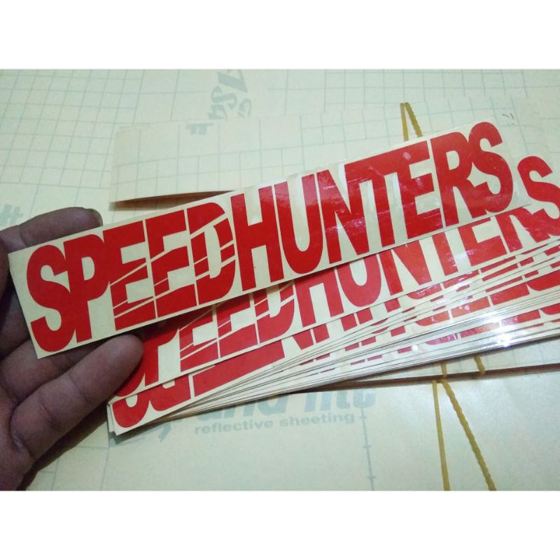  Stiker Speed Hunters Kanji Jepang