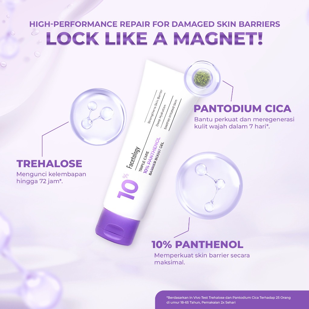 Facetology Innovation Technology Facetology Triple Care 10% Panthenol Barrier Boost Gel 