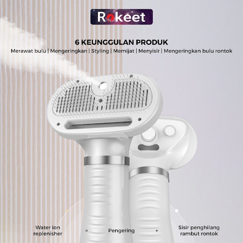 Rokeet 2-In-1 Pet Grooming Hair Dryer 4