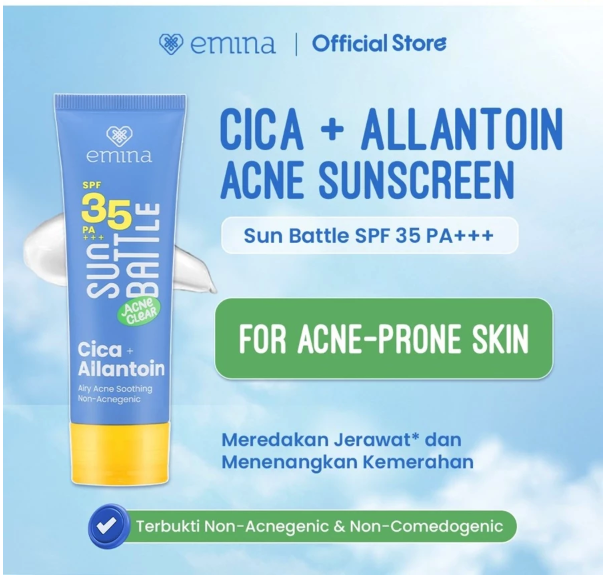 Paragon Technology and Innovation Emina Sun Battle Acne Clear SPF 35 PA +++
