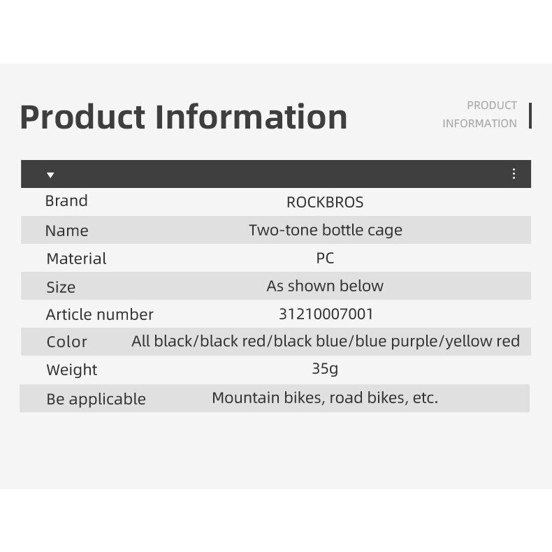 Rockbros  Holder Botol Minum 