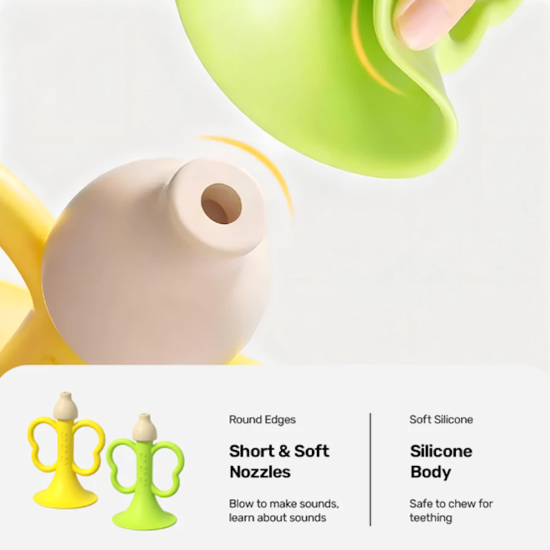 Sakumini Silicone Teether Trumpet Toy 4