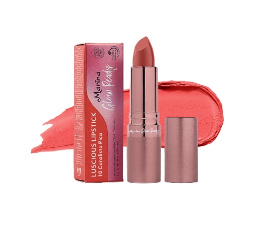 Marina Glow Ready Luscious Lipstick 10 Coralista Pica