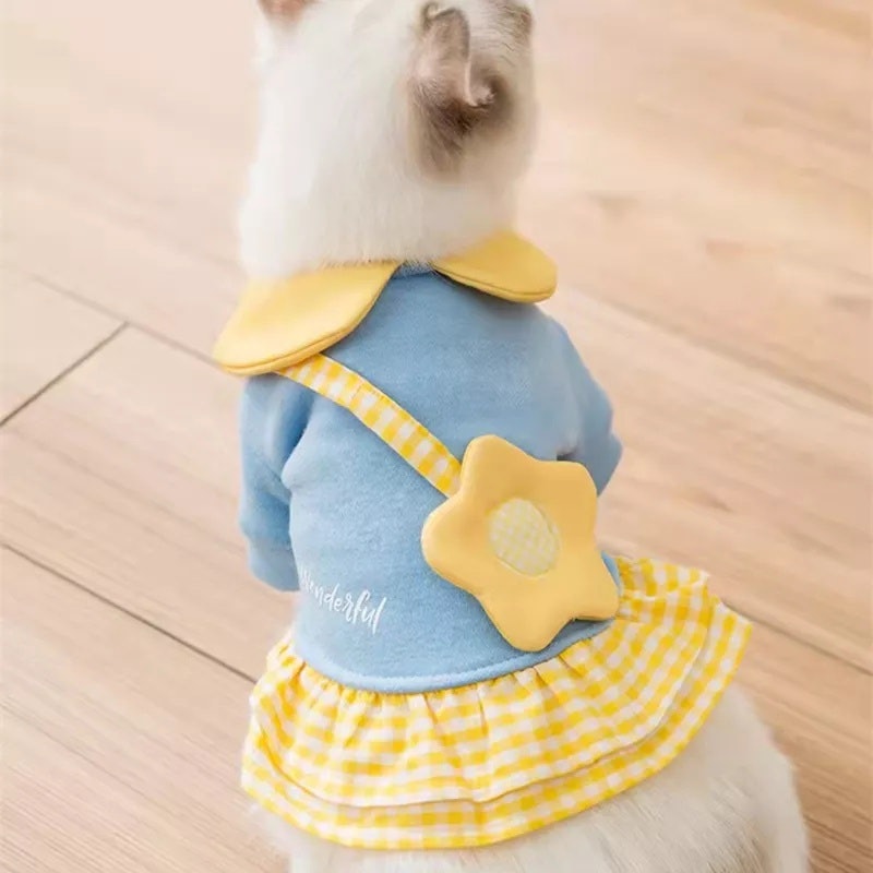 Baju Kucing Anabul Cantik Tas Wortel dan Bunga 5